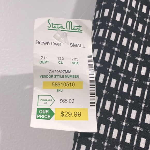 NWT Jules and Leopold Pull On Slim Crop Leg Ankle Length Graphic Pants Size S !! - Picture 7 of 13